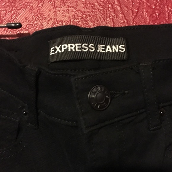 EXPRESS High-rise Ripped Jean Leggings  Sz 4 - Picture 3 of 7